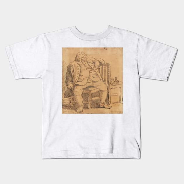 Benjamin Read by William Hogarth Kids T-Shirt by Classic Art Stall